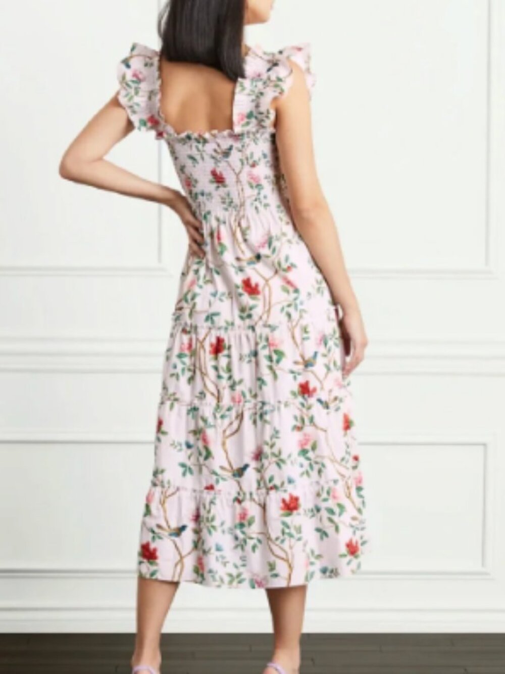 Hill House x Diane Hill Ellie Limited Edition Floral Midi A-Line Nap Dress - Picture 3 of 13